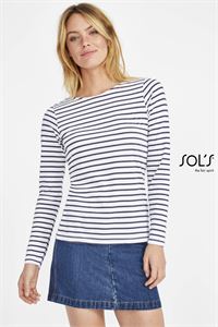 T-SHIRT DONNA MANICA LUNGA MARINE